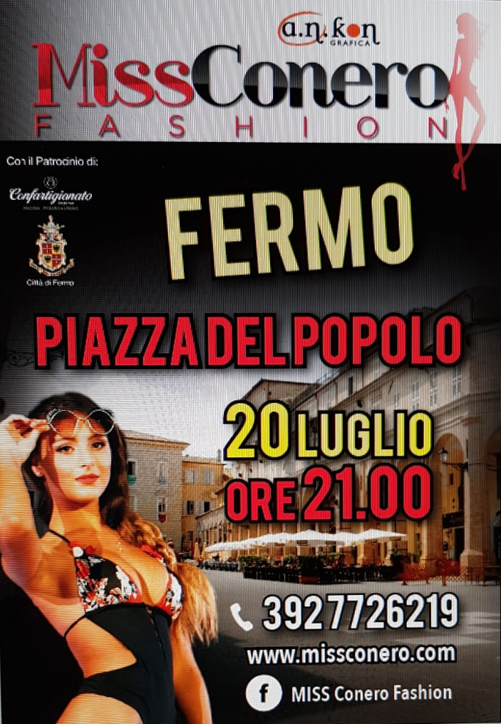 Miss Conero Fashion a Fermo il 20 luglio