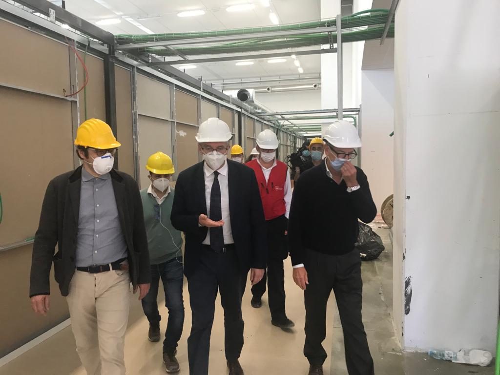 2020 05 12 COVID Civitanova, lavori ultimati. Entro pochi giorni struttura operativa.