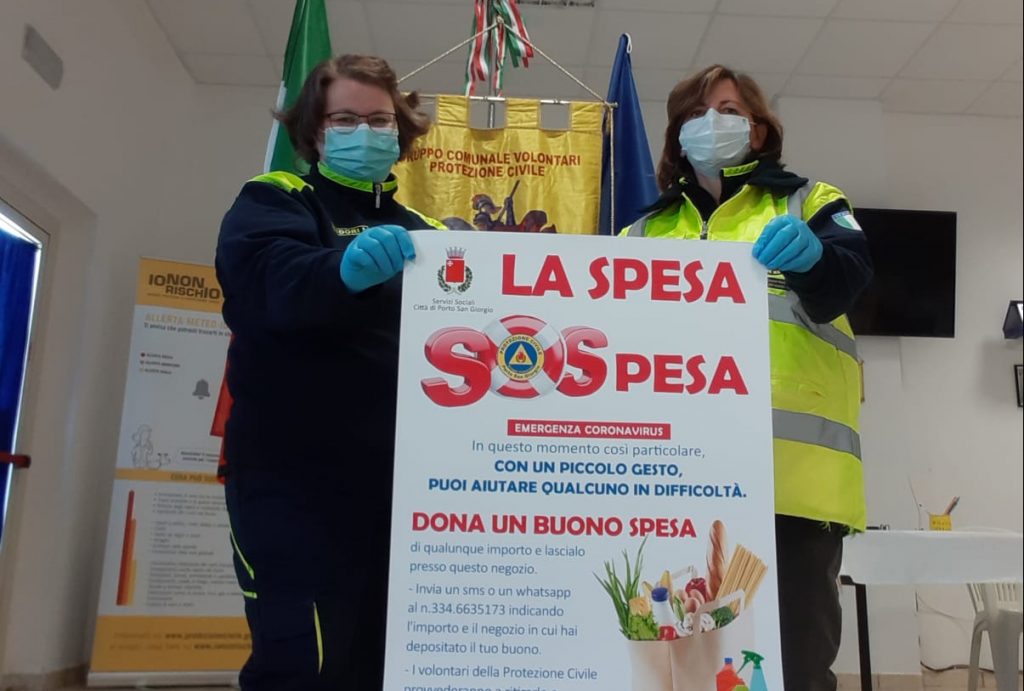 2020 05 13 Spesa sospesa e due mesi di attivismo per la protezione civile sangiorgese