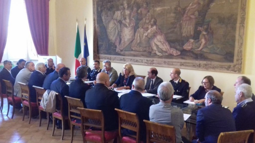 Seduta Comitato provinciale ordine e sicurezza 20 luglio