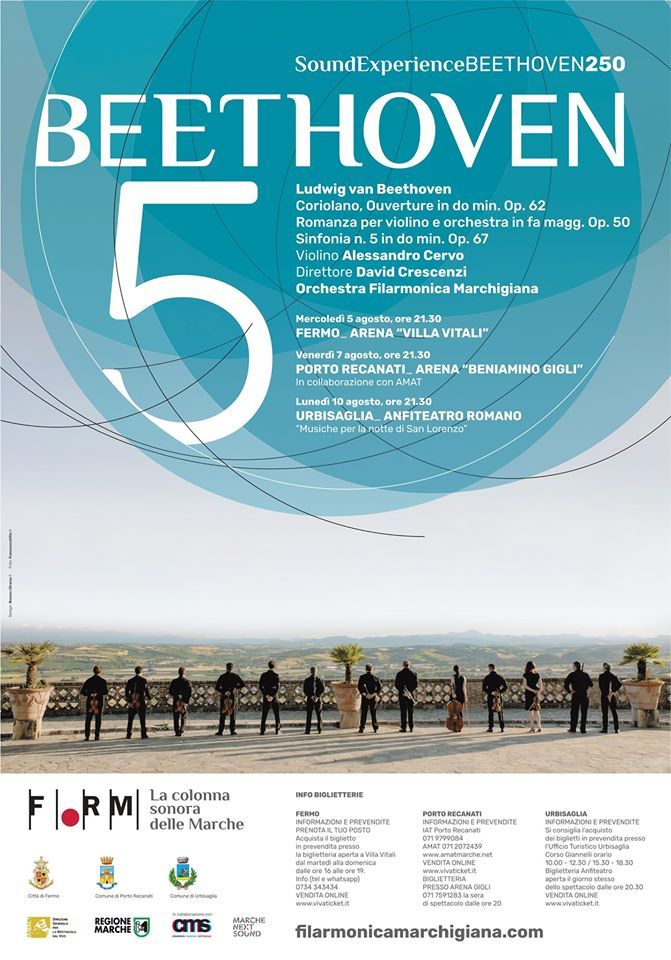 Al via il grand tour della FORM nelle Marche con la Quinta di Beethoven