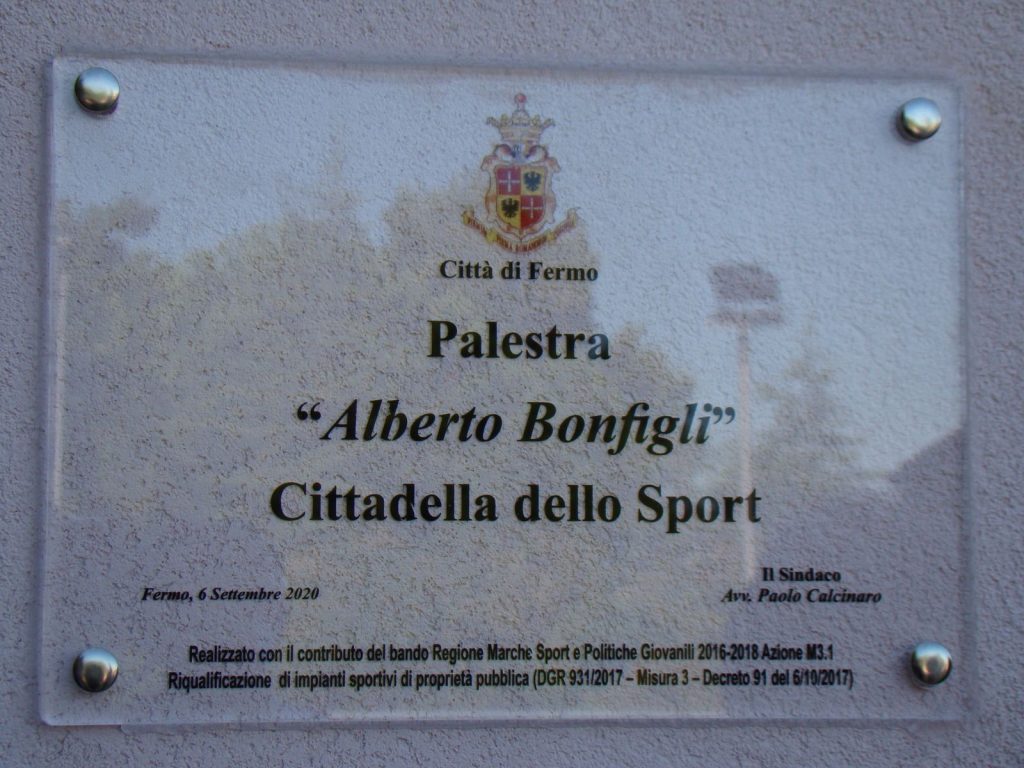 Fermo – Inaugurata la palestra della pista di atletica intitolata ad Alberto Bonfigli