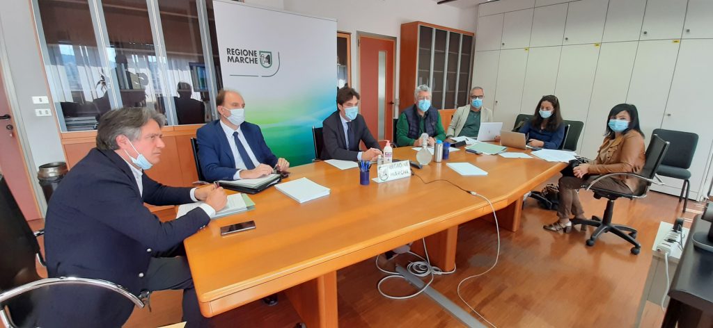Primo incontro in videoconferenza tra il Presidente Acquaroli e il Commissario Legnini