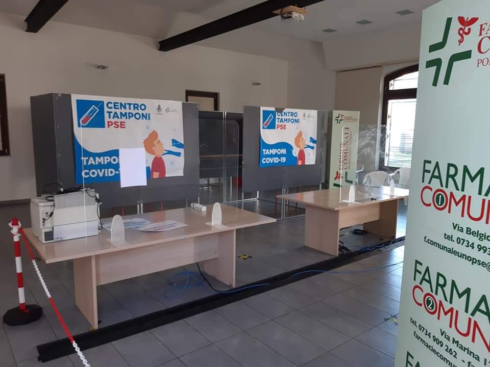 Porto Sant’Elpidio, il centro tamponi da febbraio è a Villa Maroni