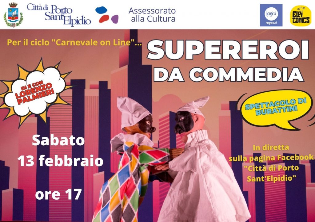 Porto Sant’Elpidio, carnevale e spettacoli online e Contest su Fb