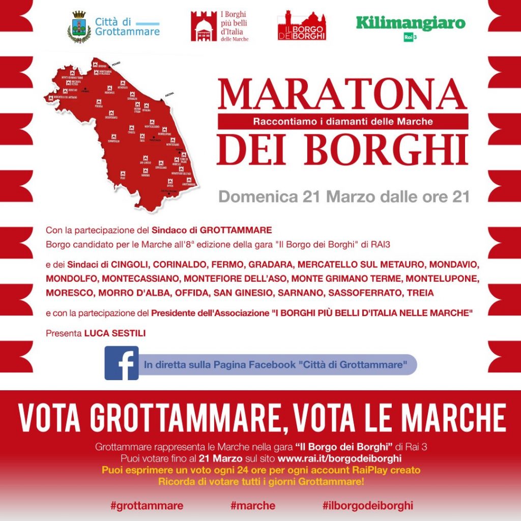 Maratona dei Borghi. “Forza Grottammare” stasera domenica 21 ore 21 in diretta su Fm Tv