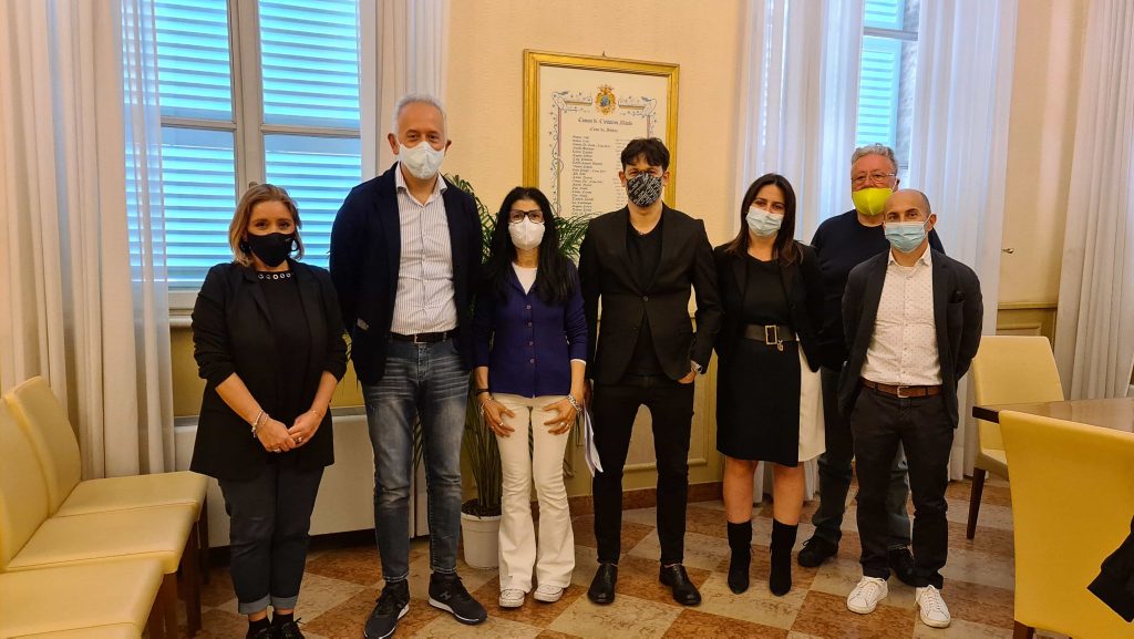 Civitanova Marche: Nuovo CdA Rossini in Comune per il saluto del Sindaco e dell’assessore Belletti