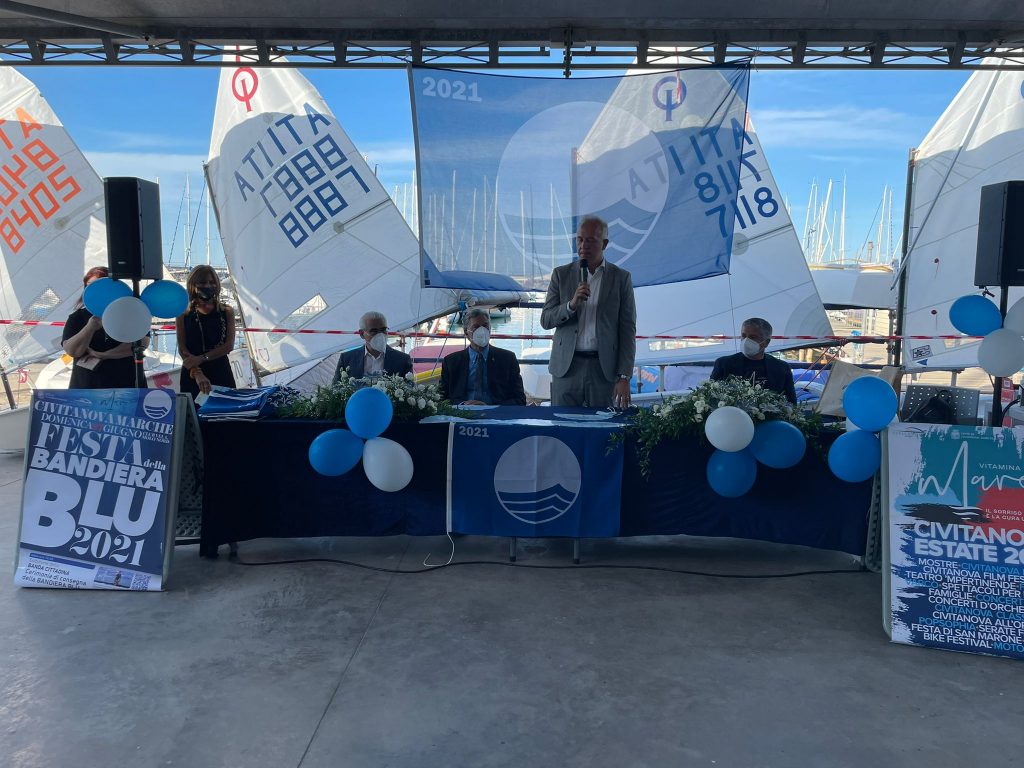 Cerimonia consegna Bandiera blu a Civitanova, Ciarapica: puntiamo sull’ambiente