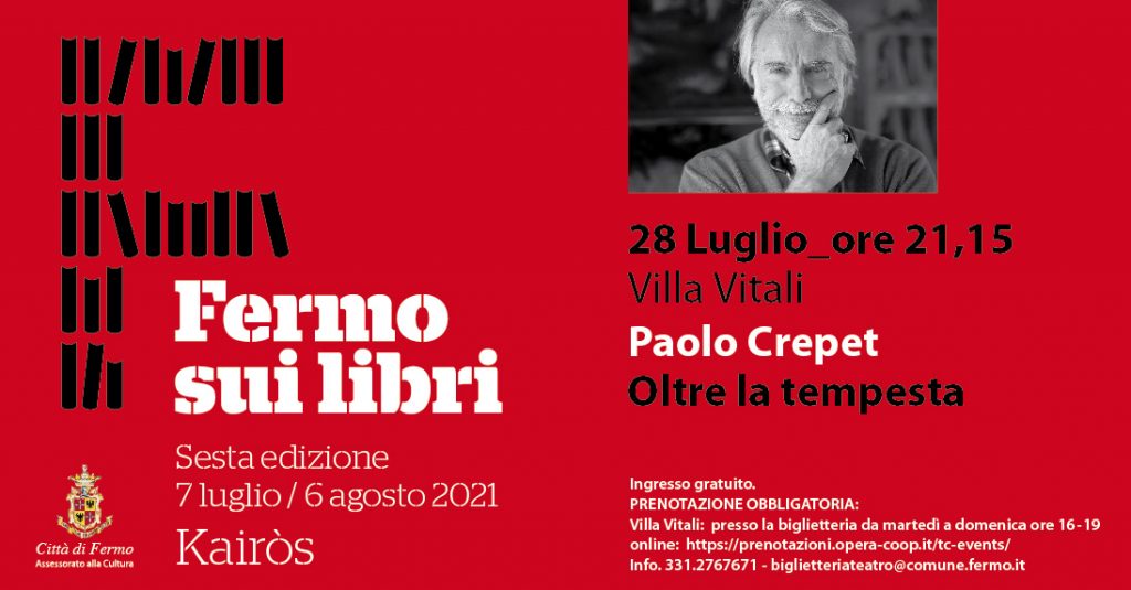 Paolo Crepet ospite di Fermo sui libri, il 28 luglio a Villa Vitali
