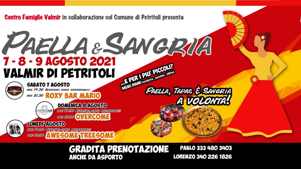 I sapori della Spagna a Valmir con Paella e Sangria