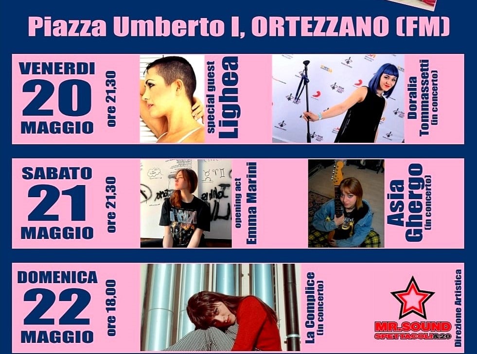 Domina Festival, dal 20 al 22 maggio a Ortezzano per dare voce al femminile