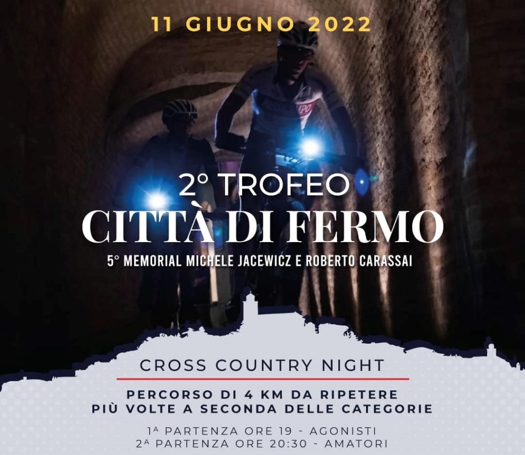 Mountain bike di notte fra i vicoli di Fermo. Sabato 11 giugno