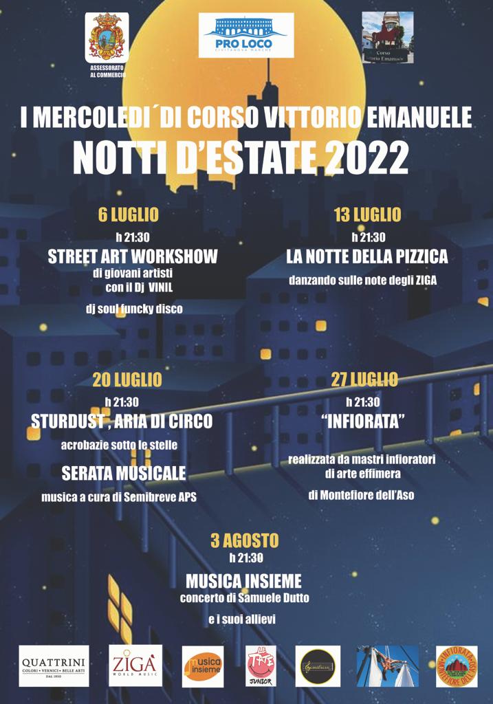 Notti d’Estate Civitanova, al via i mercoledi di Corso Vittorio Emanuele