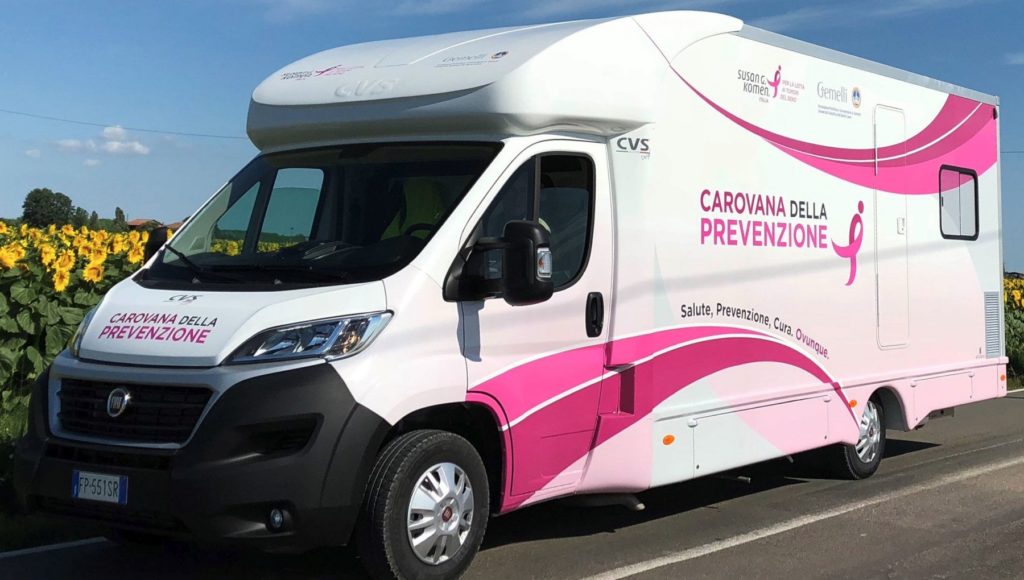Screening al seno, carovana della prevenzione il 9 e 10 luglio a Fermo