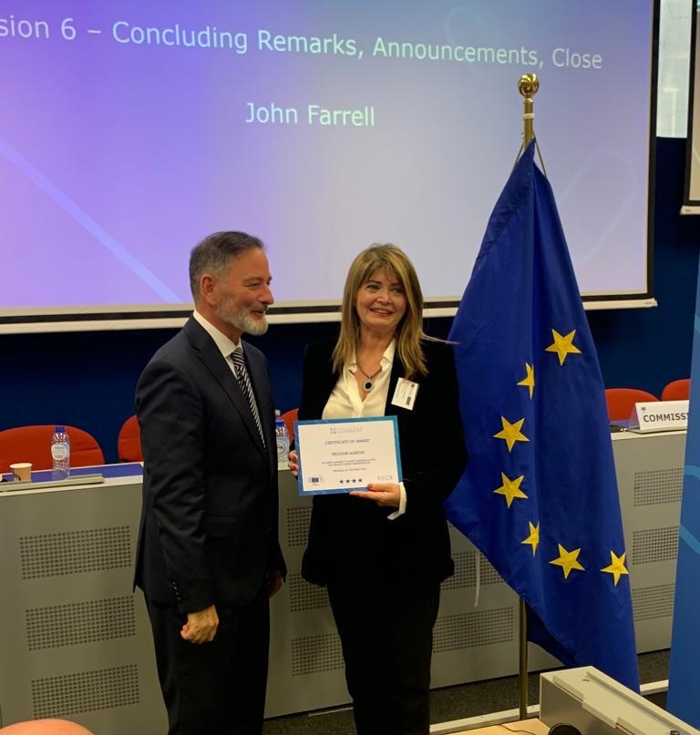 Le Marche premiate a Bruxelles per un invecchiamento sano e attivo