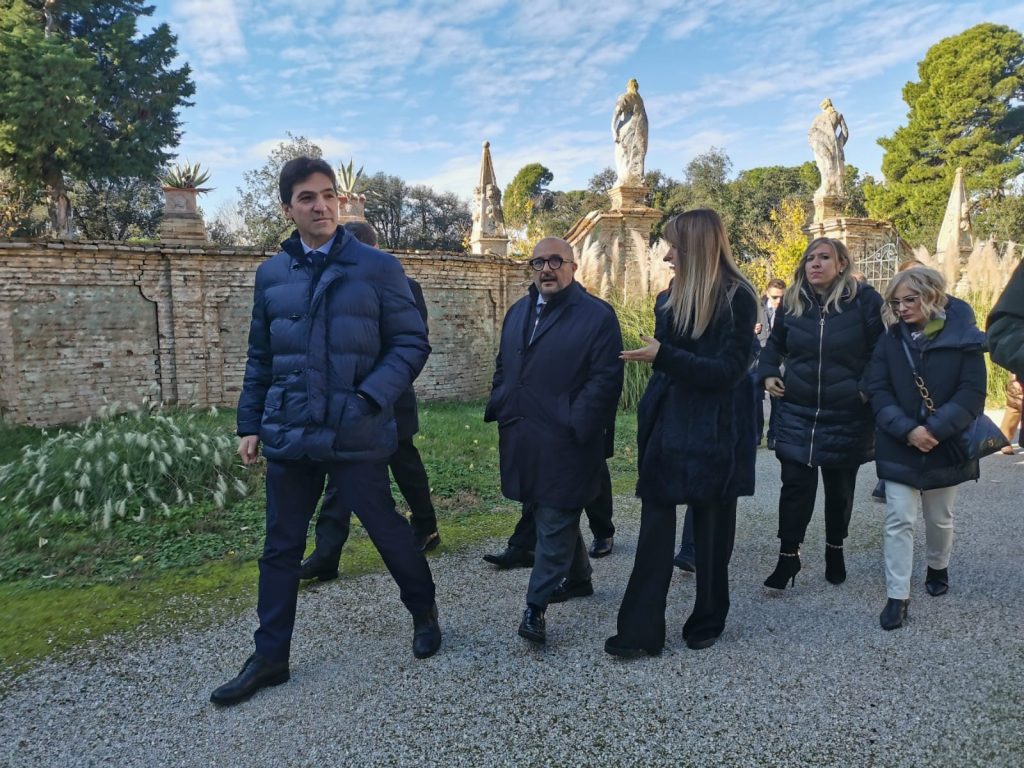 Potenza Picena: il ministro Sangiuliano in visita a Villa Buonaccorsi