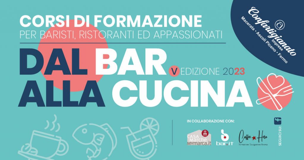 Dal Bar alla Cucina, formazione al via dal 22 marzo a Macerata con Damiano Boschi