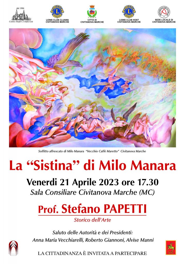 La Sistina di Manara spiegata da Papetti a Civitanova