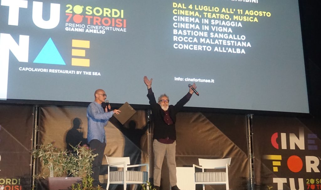 CineFortunae a Fano. Premiato il regista Gianni Amelio