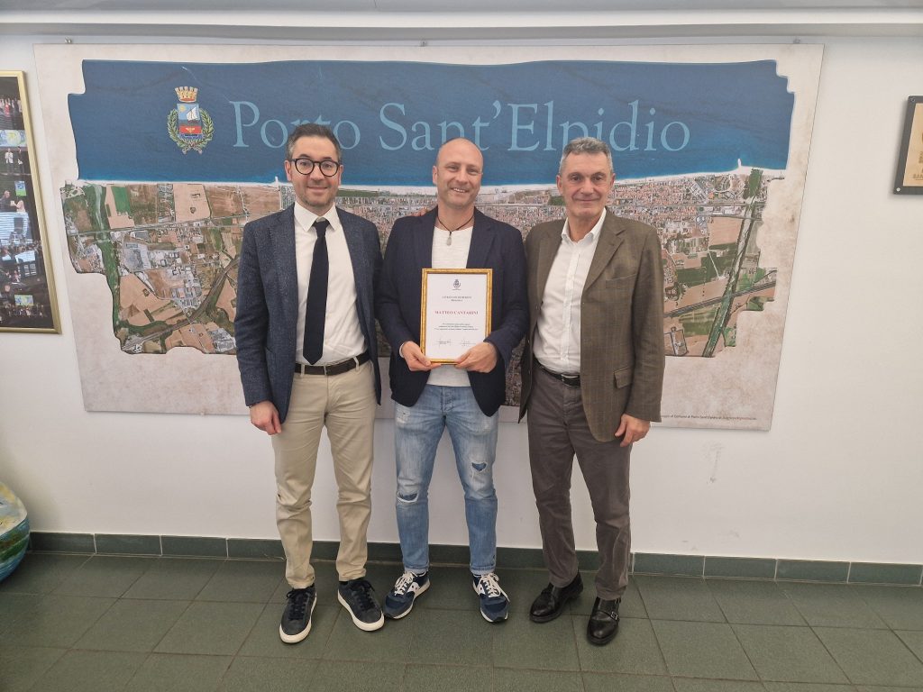 Porto Sant’Elpidio premia il ciclista Cantarini