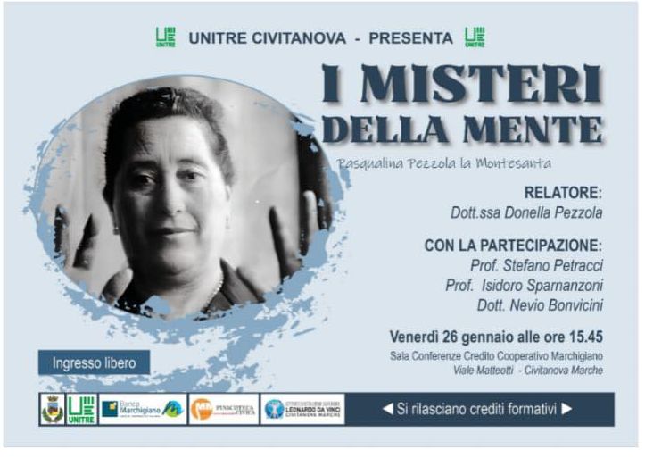 I misteri della mente, convegno Unitre sulla medium Pasqualina: venerdì 26 gennaio a Civitanova
