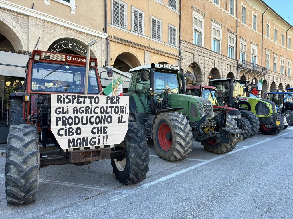 La protesta dei trattori il 9 Marzo a San Severino