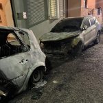 Tentato furto in un calzaturificio di Montegranaro, un arresto e auto in fiamme