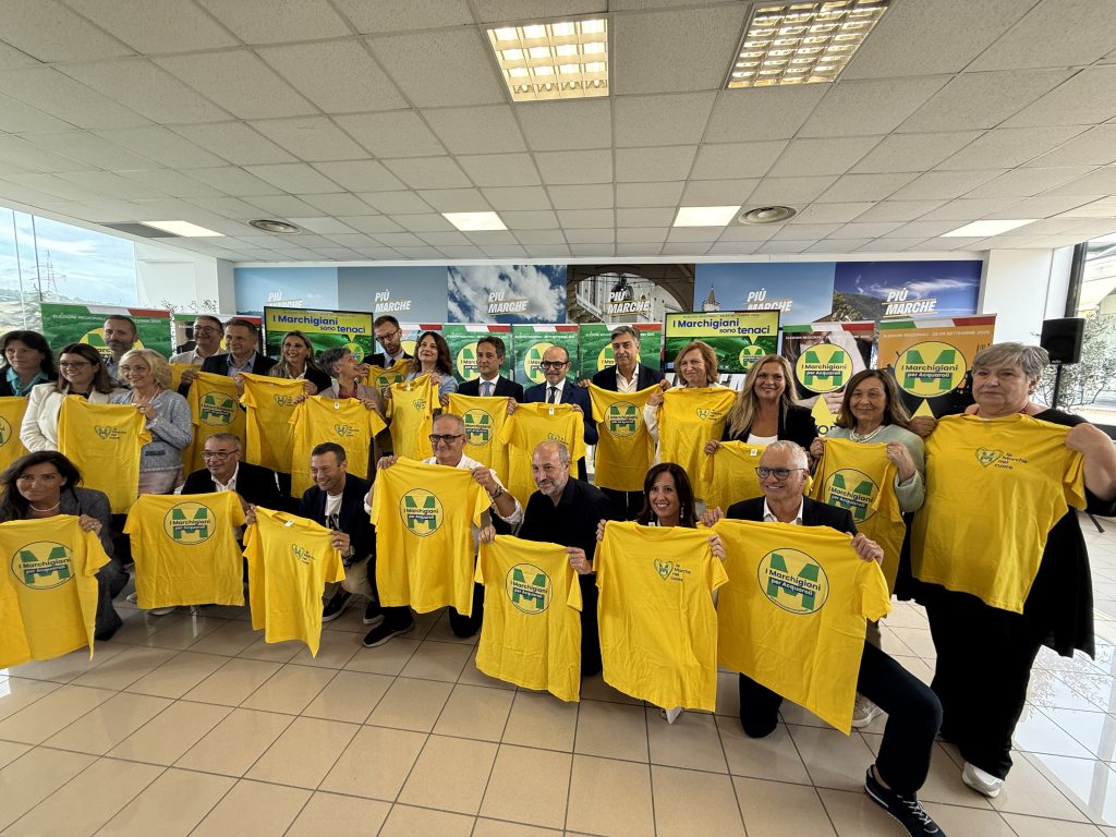 Candidati civici “I Marchigiani” presentati nella sede pro Acquaroli in Ancona