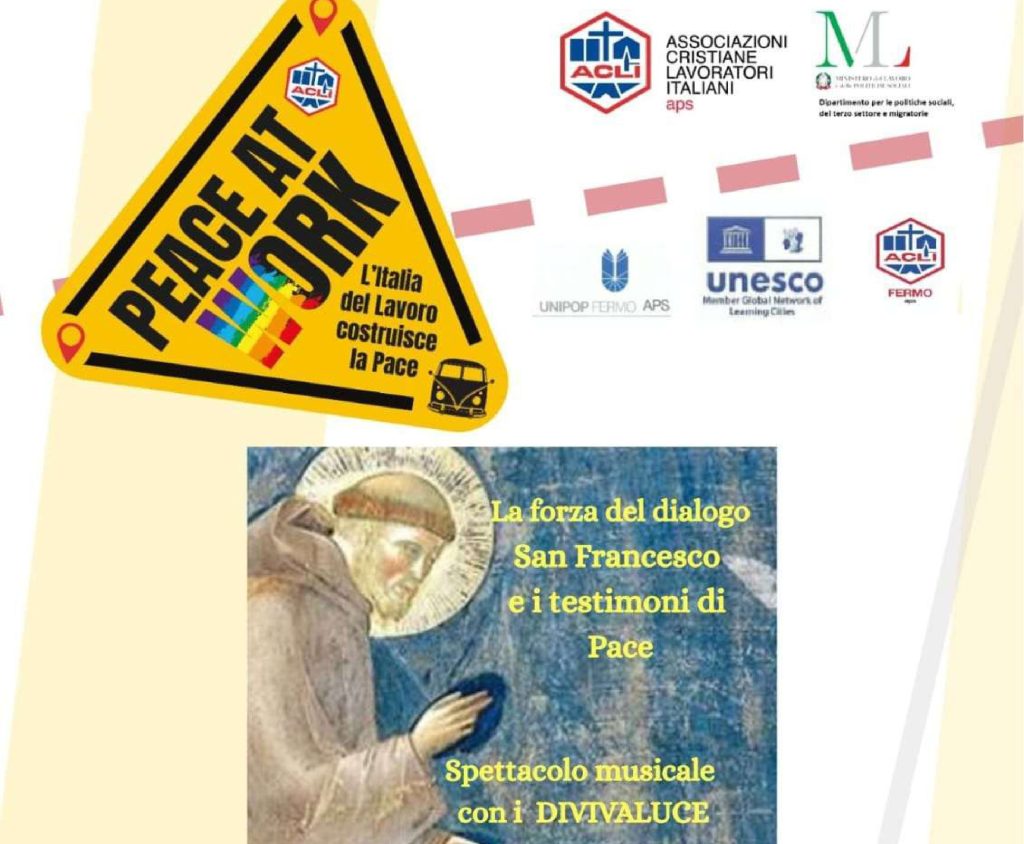 ACLI: la carovana della Pace giunge a Fermo, il 20 ottobre al Centro San Rocco