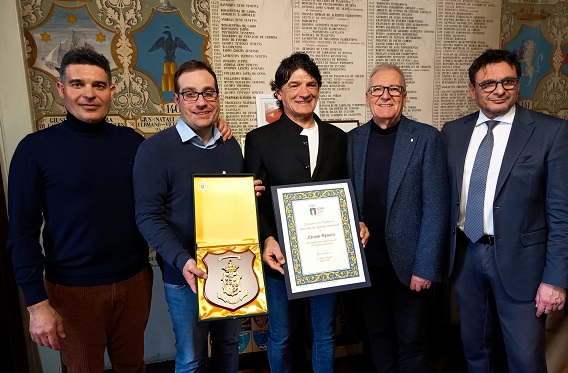 Spinozzi riceve diploma Coni per l’impegno nel ciclismo