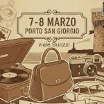 Mercatino vintage lungo viale Buozzi a Porto San Giorgio