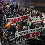 "No alla conversione industriale militare!", nuova protesta Pro Pal ai cancelli Civitanavi di Porto Sant'Elpidio