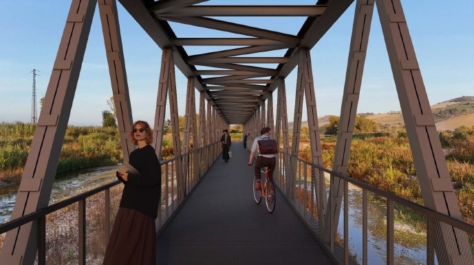 Al via cantiere ponte ciclopedonale Molini-Campiglione
