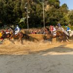 Cavalcata dell'Assunta svela drappo e i 10 cavalli al canapo del Palio