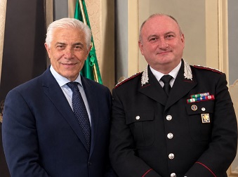 Il neo comandante dei carabinieri Laurito ricevuto dalla Prefettura di Fermo