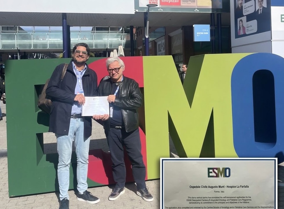L’Hospice di Montegranaro accreditato ESMO fra le eccellenze europee oncologiche
